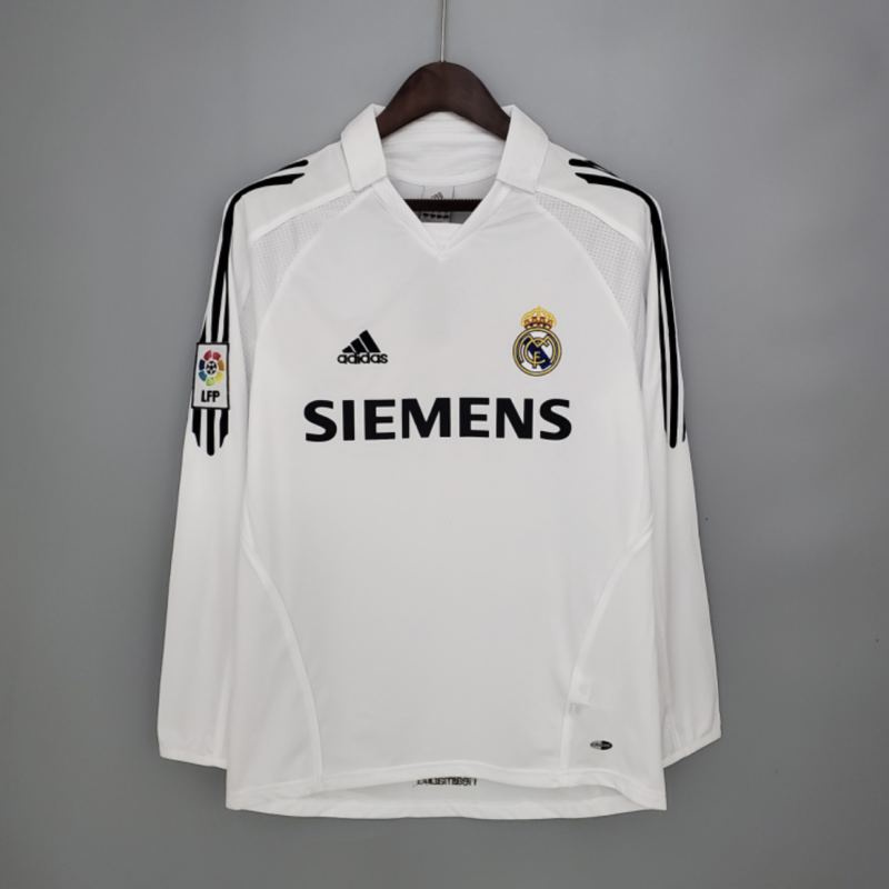 Retro Long Sleeve Real Madrid 05/06 Home Kit